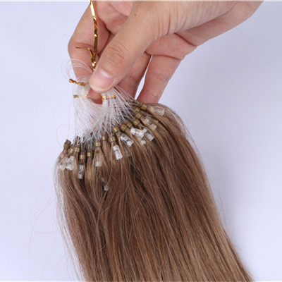 Loop ring Hair High Quality Brazilian Human remy  Double Drawn 10a Grade Micro Loop Ring Hair Extension HN229